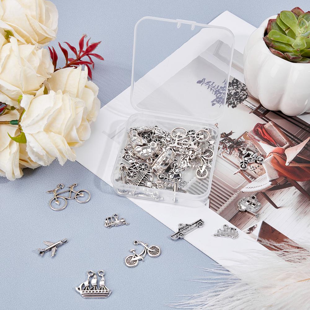Assorted Vehicle Shaped Alloy Pendants for DIY Accessories